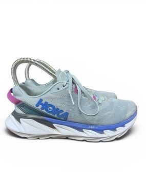 Hoka One One Elevon 2 Running Shoes Sneakers Women's Sz 6.5 Gray Blue